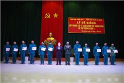 Trường Quân sự Quân khu: Hoàn thành lớp trung cấp lý luận chính trị cho học viên đào tạo hệ cao đẳng, đại học ngành quân sự cơ sở